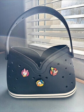 Crocs Classic Tote Bag Black & White Character Bag